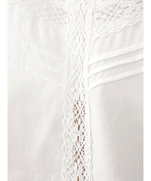 w closet（ダブルクローゼット）の「レース切替刺繍入りブラウス（トップス・レディース・オフホワイト/Lピンク/ブラック・FREE）」の12枚目の写真