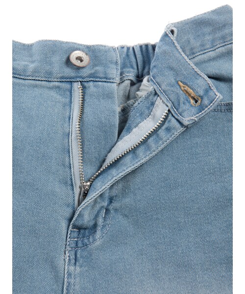 w closet（ダブルクローゼット）の「ロールアップストレートデニム（パンツ・レディース・ブリーチ/ブルー/ネイビー・FREE）」の13枚目の写真