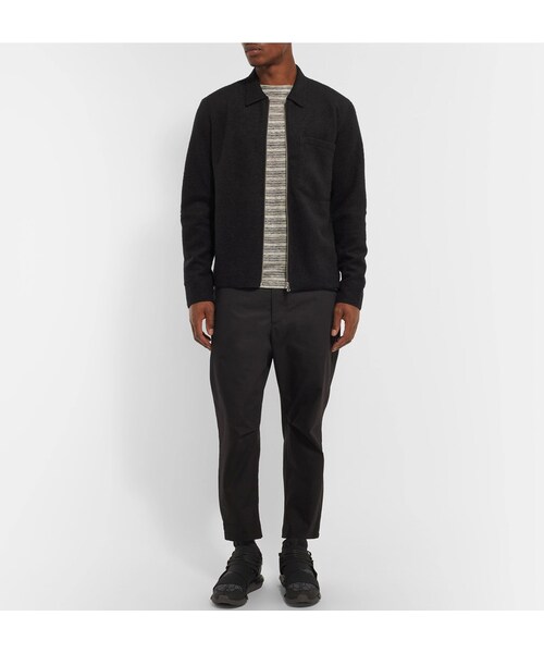 Y-3（ワイスリー）の「Y-3 Qasa Leather-Trimmed Neoprene Sneakers（スニーカー・メンズ・Black・UK10/UK10.5/UK11/UK12/UK6/UK7/UK7.5/UK8/UK8.5/UK9/UK9.5）」の5枚目の写真