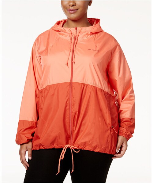columbia plus size flash forward windbreaker