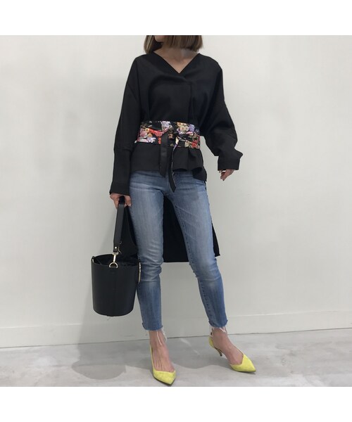 copine（コピン）の「Vネックアシンメトリープルオーバー(3color)【クリックポスト対象商品】（Tシャツ/カットソー・レディース・その他）」の5枚目の写真