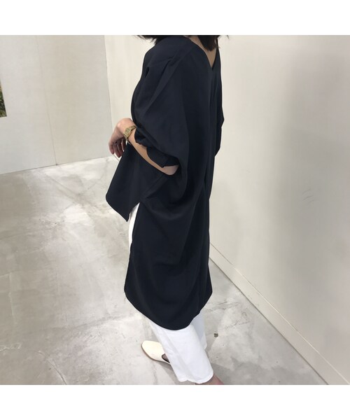 copine（コピン）の「Vネックアシンメトリープルオーバー(3color)【クリックポスト対象商品】（Tシャツ/カットソー・レディース・その他）」の9枚目の写真