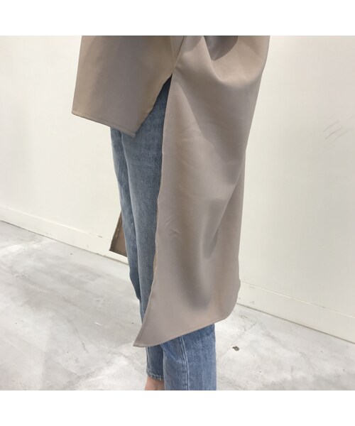 copine（コピン）の「Vネックアシンメトリープルオーバー(3color)【クリックポスト対象商品】（Tシャツ/カットソー・レディース・その他）」の14枚目の写真