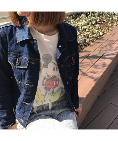 copine（コピン）の「再・再入荷！ミッキープリントロングTシャツ(4color)【クリックポスト対象商品】（Tシャツ/カットソー・レディース・その他）」の8枚目の写真