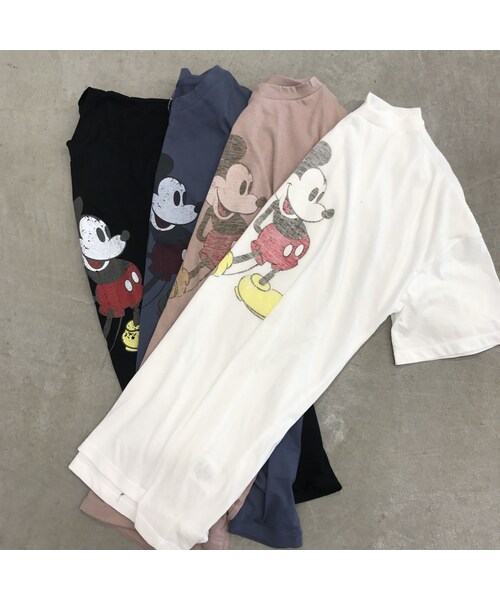 copine（コピン）の「再・再入荷！ミッキープリントロングTシャツ(4color)【クリックポスト対象商品】（Tシャツ/カットソー・レディース・その他）」の14枚目の写真