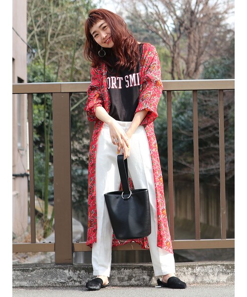 Ungrid（アングリッド）の「リネン混テーパードパンツ（パンツ・レディース・オフホワイト/ベージュ・S/M）」の5枚目の写真