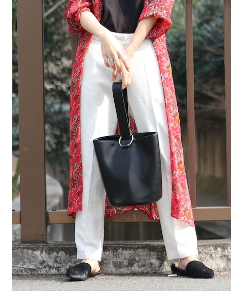 Ungrid（アングリッド）の「リネン混テーパードパンツ（パンツ・レディース・オフホワイト/ベージュ・S/M）」の3枚目の写真