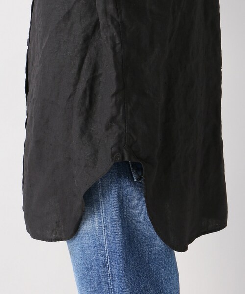 美品 ドゥーズィエムクラス KUTA LINEN オーバーサイズ シャツ 黒 Deuxieme Classe（ドゥーズィエムクラス）の「KUTA LINEN シャツ