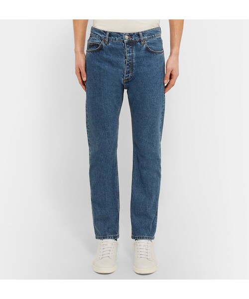 BALENCIAGA（バレンシアガ）の「Balenciaga Slim-Fit Cropped Stonewashed Denim Jeans（デニムパンツ・メンズ・Blue・30/31/32/34/36）」の2枚目の写真