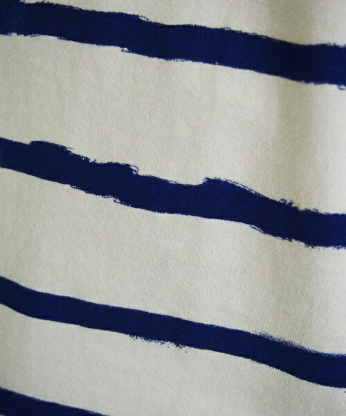 FRAPBOIS（フラボア）の「レイヤーボーダー（Tシャツ/カットソー・メンズ・ホワイト/クリーム・2/3）」の4枚目の写真