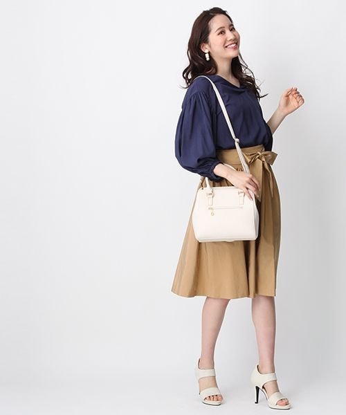 Andemiu（アンデミュウ）の「STYLEセレクトフレアスカート（スカート・ピンク/ベージュ/イエロー/ネイビー）」の14枚目の写真