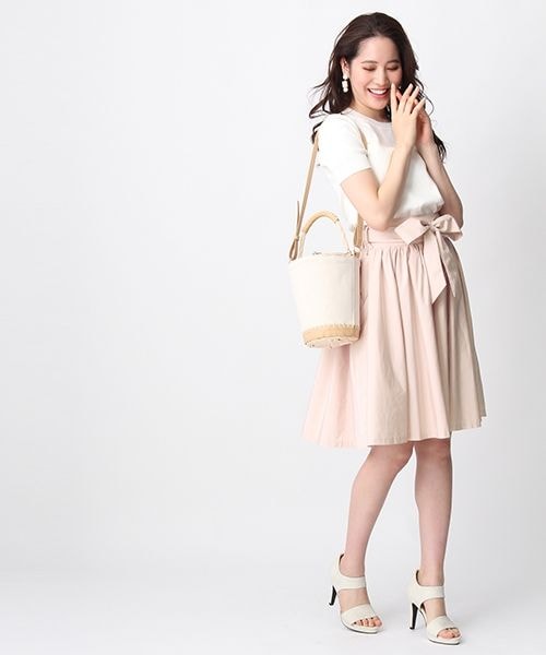 Andemiu（アンデミュウ）の「STYLEセレクトフレアスカート（スカート・ピンク/ベージュ/イエロー/ネイビー）」の11枚目の写真