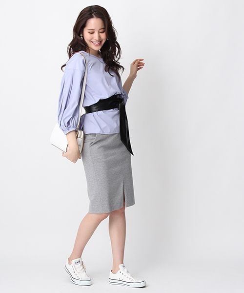 Andemiu（アンデミュウ）の「STYLEタイトスカート（スカート・グレー/ブラック/カーキ）」の7枚目の写真