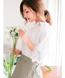 KORMARCH | 【メール便対象商品】袖リボンポイントブラウス(シャツ/ブラウス)