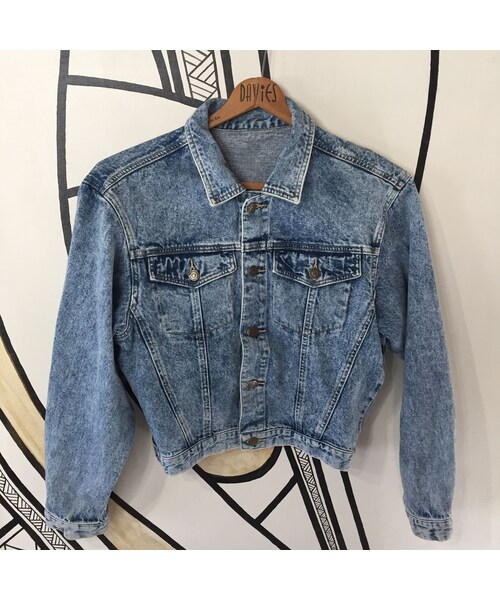 キュウリガン(キュウリガン)の「【人気】90s ケミカルデニムジャケット(その他アウター・レディース・その他)」の1枚目の写真
