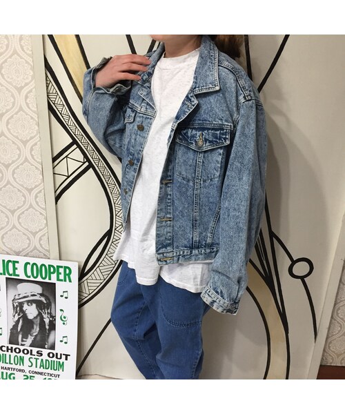 キュウリガン(キュウリガン)の「【人気】90s ケミカルデニムジャケット(その他アウター・レディース・その他)」の7枚目の写真