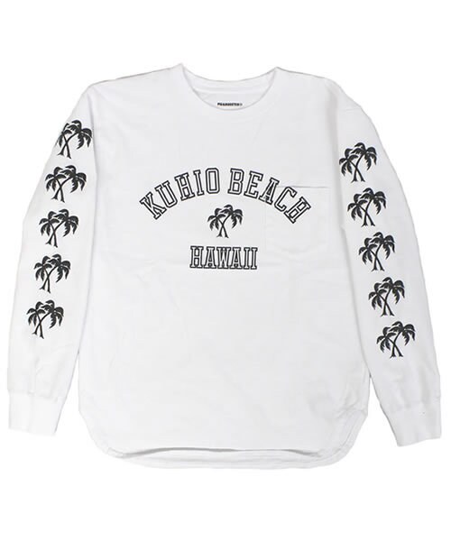 PIG&ROOSTER(ピッグアンドルースター)の「PIG&ROOSTER(ピッグアンドルースター) / 長袖 Tシャツ ロンT ポケット/ KUHIO BEACH LS TEE - WHITE /PR-7SS-CS19(Tシャツ/カットソー・メンズ・40/42)」の1枚目の写真