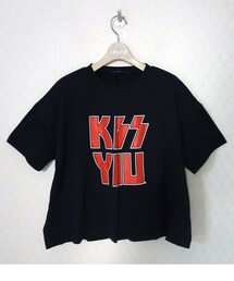 RITA | RITA JEANS TOKYO　FRONT TUCK CUT T（KISS YOU）(Tシャツ/カットソー)