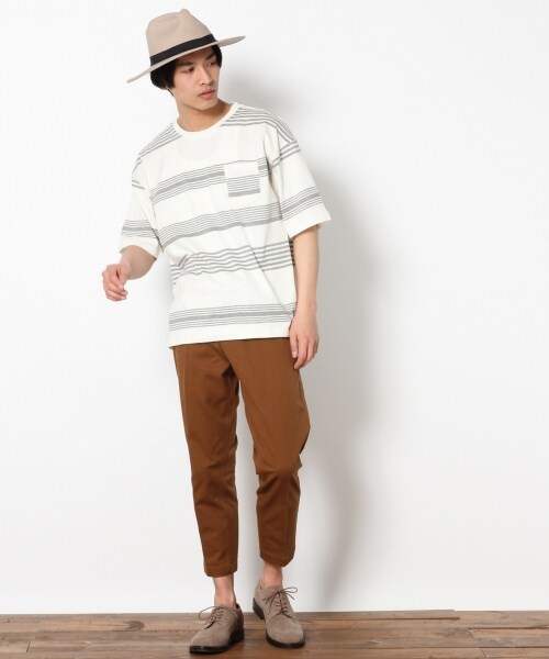 RAGEBLUE（レイジブルー）の「ストレッチチノアンクルパンツ（パンツ・ホワイト/ブラック/ベージュ/ブラウン/ネイビー）」の15枚目の写真