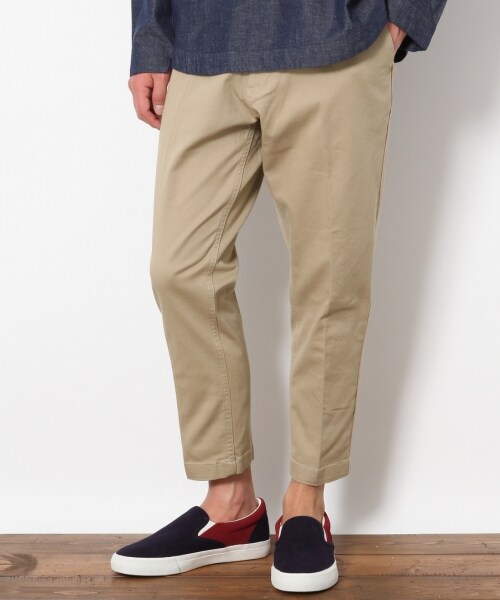 RAGEBLUE（レイジブルー）の「ストレッチチノアンクルパンツ（パンツ・ホワイト/ブラック/ベージュ/ブラウン/ネイビー）」の4枚目の写真