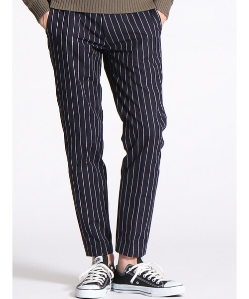 ABAHOUSE（アバハウス）の「ストライプイージーパンツ（パンツ・メンズ・グレー/ネイビー・44/46/48）」の11枚目の写真