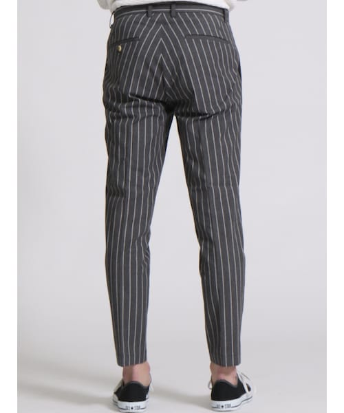 ABAHOUSE（アバハウス）の「ストライプイージーパンツ（パンツ・メンズ・グレー/ネイビー・44/46/48）」の4枚目の写真