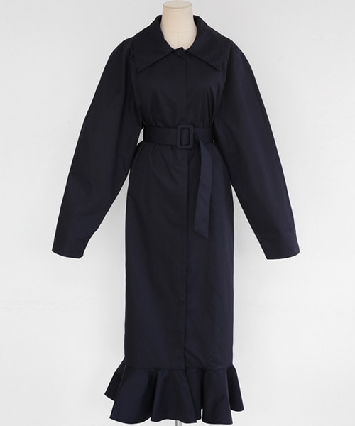 DHOLIC(ディーホリック)の「ベルトSETフレアヘムトレンチコート(トレンチコート・レディース・FREE)」の2枚目の写真