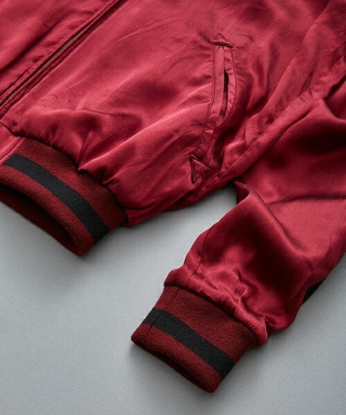 603（ロクマルサン）の「603 シルクスカジャン（ブルゾン・メンズ・ホワイト/ブラック/ブルー/ワイン・MEDIUM/LARGE）」の19枚目の写真