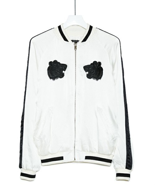 603（ロクマルサン）の「603 シルクスカジャン（ブルゾン・メンズ・ホワイト/ブラック/ブルー/ワイン・MEDIUM/LARGE）」の14枚目の写真