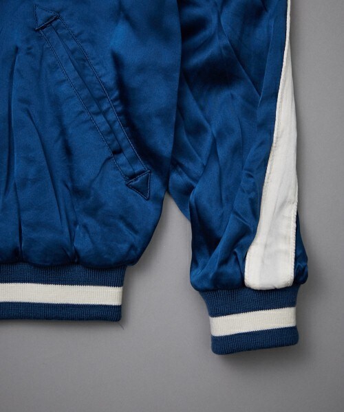 603（ロクマルサン）の「603 シルクスカジャン（ブルゾン・メンズ・ホワイト/ブラック/ブルー/ワイン・MEDIUM/LARGE）」の12枚目の写真