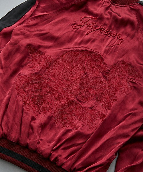 603（ロクマルサン）の「603 シルクスカジャン（ブルゾン・メンズ・ホワイト/ブラック/ブルー/ワイン・MEDIUM/LARGE）」の20枚目の写真