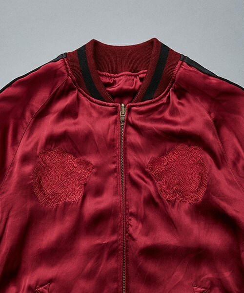 603（ロクマルサン）の「603 シルクスカジャン（ブルゾン・メンズ・ホワイト/ブラック/ブルー/ワイン・MEDIUM/LARGE）」の17枚目の写真