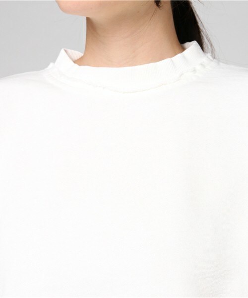 archives（アルシーヴ）の「裏毛BIGプルオーバー（Tシャツ/カットソー・レディース・オフホワイト/ブラック/ピンク・MEDIUM）」の7枚目の写真