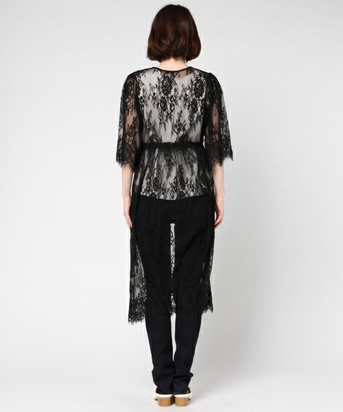 archives（アルシーヴ）の「レースガウン（ワンピース・レディース・オフホワイト/ブラック/シルバーグレー・MEDIUM）」の6枚目の写真