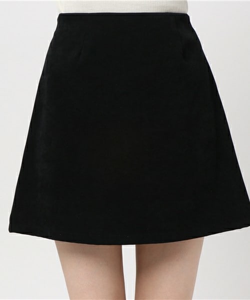 archives（アルシーヴ）の「ピーチタッチフレアスカート（スカート・レディース・ブラック/ベージュ/マスタード・MEDIUM）」の7枚目の写真