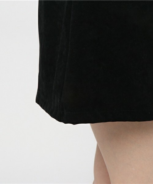 archives（アルシーヴ）の「ピーチタッチフレアスカート（スカート・レディース・ブラック/ベージュ/マスタード・MEDIUM）」の9枚目の写真