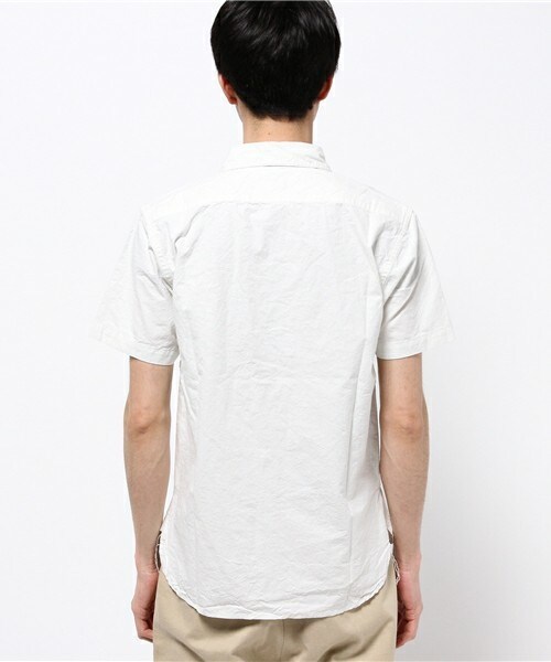 HOUSTON（ヒューストン）の「 【HOUSTON】 シャンブレーワークシャツ（シャツ/ブラウス・メンズ・ホワイト/インディゴブルー/その他/その他1・MEDIUM/LARGE/X-LARGE）」の5枚目の写真