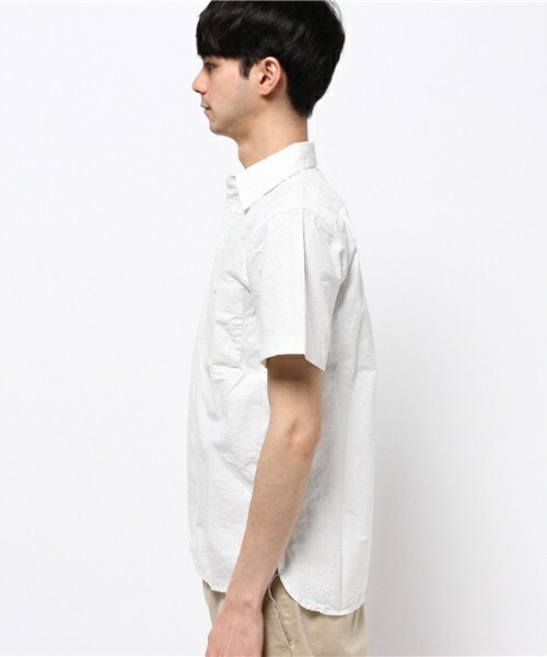 HOUSTON（ヒューストン）の「 【HOUSTON】 シャンブレーワークシャツ（シャツ/ブラウス・メンズ・ホワイト/インディゴブルー/その他/その他1・MEDIUM/LARGE/X-LARGE）」の4枚目の写真