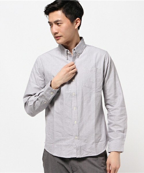 JOEY FACTORY（ジョーイファクトリー）の「【JOEYFACTORY】 OXFORD　B/D　SHIRTS（シャツ/ブラウス・メンズ・ホワイト/ブラック/グリーン/サックスブルー/ブルー系その他/イエロー/ピンク・MEDIUM/LARGE/X-LARGE）」の2枚目の写真