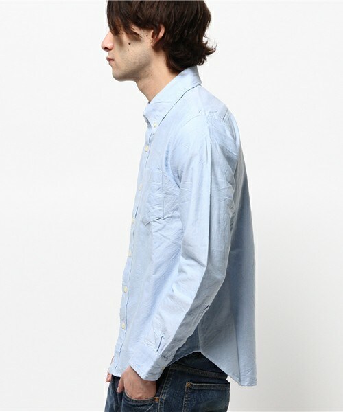 JOEY FACTORY（ジョーイファクトリー）の「【JOEYFACTORY】 OXFORD　B/D　SHIRTS（シャツ/ブラウス・メンズ・ホワイト/ブラック/グリーン/サックスブルー/ブルー系その他/イエロー/ピンク・MEDIUM/LARGE/X-LARGE）」の9枚目の写真