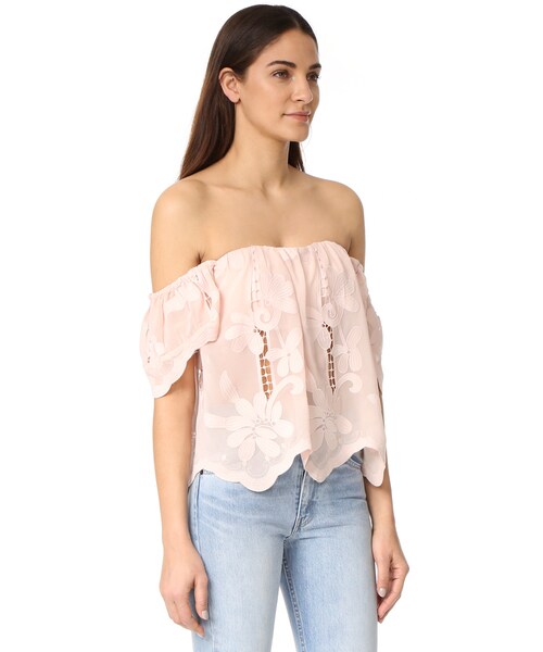 Lovers + Friends(ラヴァーズフレンズ)の「Lovers + Friends Lifes a Beach Top(トップス・レディース・Nude・XS/S/M/L)」の4枚目の写真