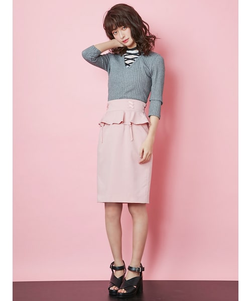 EATME（イートミー）の「ペプラムコルセットスカート（）」 - WEAR