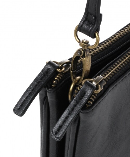 niko and...（ニコアンド）の「オリジナル 二口お財布ショルダー（バッグ・シルバー/ブラック/イエロー）」の9枚目の写真