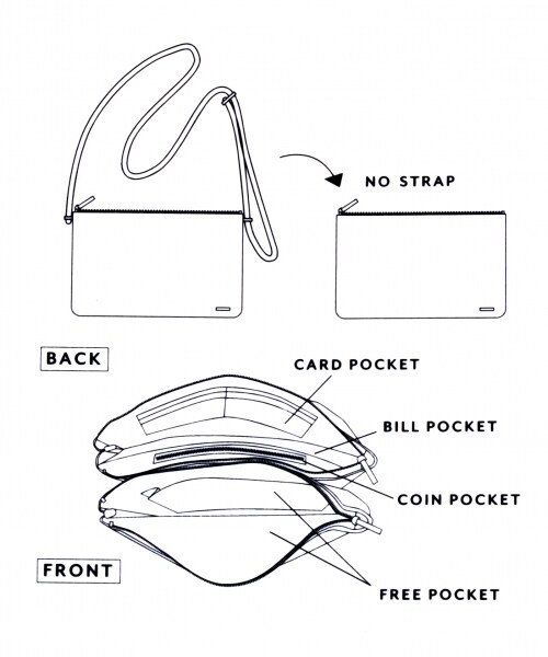 niko and...（ニコアンド）の「オリジナル 二口お財布ショルダー（バッグ・シルバー/ブラック/イエロー）」の17枚目の写真