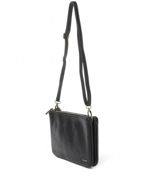 niko and...（ニコアンド）の「オリジナル 二口お財布ショルダー（バッグ・シルバー/ブラック/イエロー）」の5枚目の写真