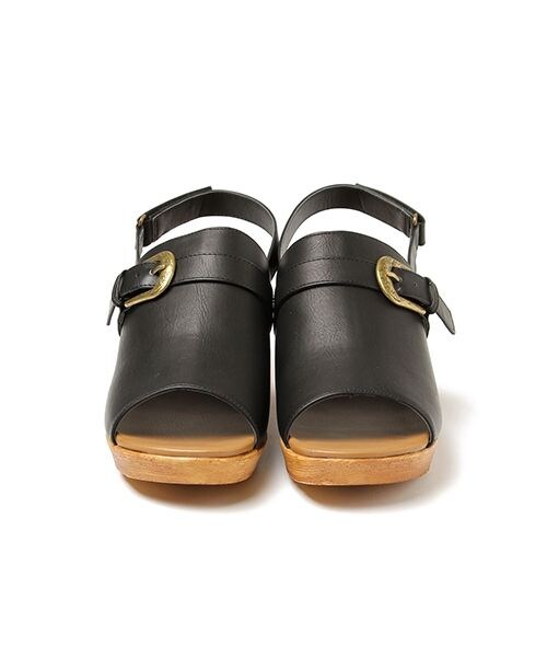 studio CLIP（スタディオクリップ）の「ストラップサボサンダル（シューズ・ブラック/アイボリー/ダークブラウン）」の7枚目の写真