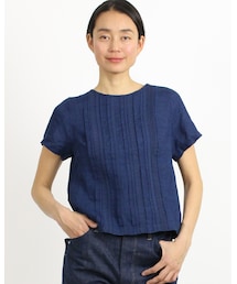 45R（フォーティファイブアール）の「インディゴタックレース×天竺T