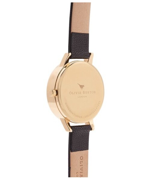OLIVIA BURTON（オリビアバートン）の「Women's Olivia Burton Flower Show Leather Strap Watch, 30Mm（アナログ腕時計・レディース・Black・One Size）」の5枚目の写真