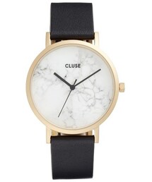 CLUSE | Women's Cluse 'La Roche' Leather Strap Marble Watch, 38Mm(アナログ腕時計)
