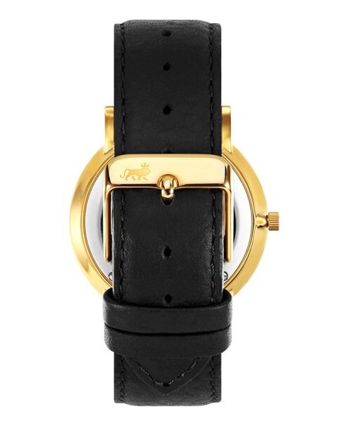 Larsson&Jennings（ラーソンアンドジェニングス）の「Larsson & Jennings Lugano Leather Strap Watch, 38Mm（アナログ腕時計・レディース・Black・One Size）」の3枚目の写真